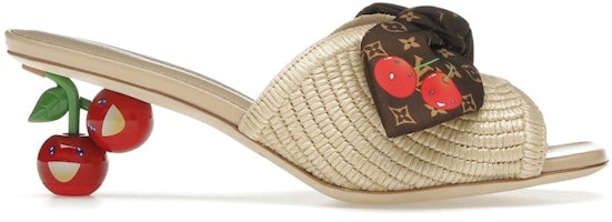(Women) Takashi Murakami x Louis Vuitton Cherie Mule Raffia 1AHLSJ (Women) Takashi Murakami x Louis Vuitton Cherie Mule Raffia 1AHLSJ