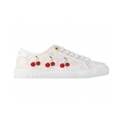 (W) Takashi Murakami LV Cherry LV Lagoon Sneaker White