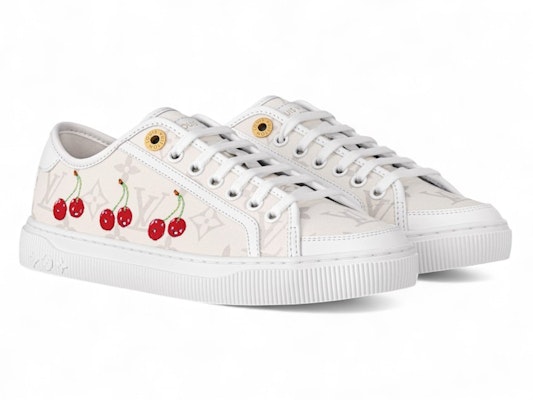 (Women) Takashi Murakami x Louis Vuitton Cherry LV Lagoon Sneaker White 1AHKYU Order (Women) Takashi Murakami x Louis Vuitton Cherry LV Lagoon Sneaker White 1AHKYU