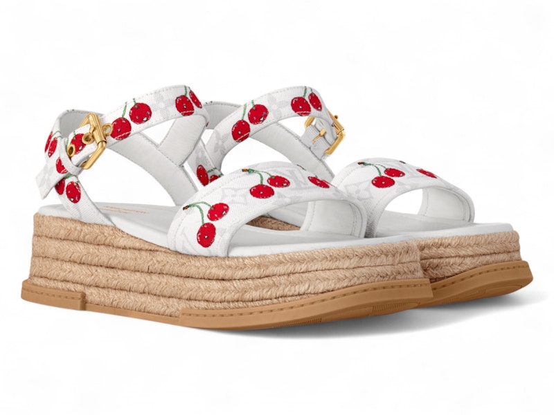 Order (W) 村上隆 x 路易威登 樱桃玛雅厚底凉鞋 白色 1AHNSL