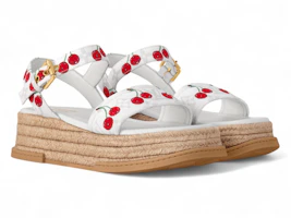 Order (Women) Takashi Murakami x Louis Vuitton Cherry Maya Platform Sandal White 1AHNSL