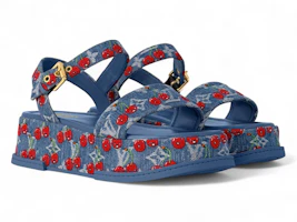 Order (Women) Takashi Murakami x Louis Vuitton Cherry Maya Platform Sandal Denim 1AHNYD
