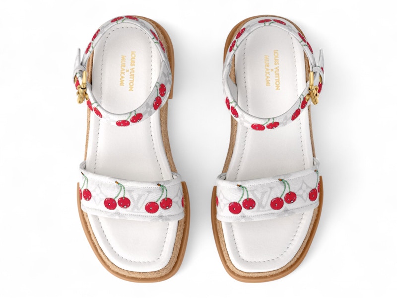 Lookbook (W) 村上隆 x 路易威登 樱桃玛雅厚底凉鞋 白色 1AHNSL