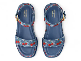 Lookbook (Women) Takashi Murakami x Louis Vuitton Cherry Maya Platform Sandal Denim 1AHNYD