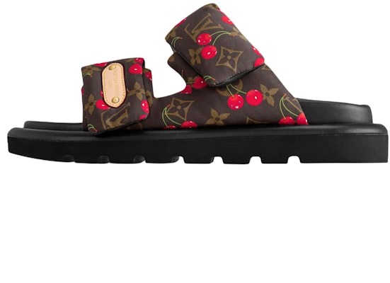 (W) Takashi Murakami x Louis Vuitton Cherry Mule Bruin Monogram Comfort Slipper 1AHME4 Buy (W) Takashi Murakami x Louis Vuitton Cherry Mule Bruin Monogram Comfort Slipper 1AHME4