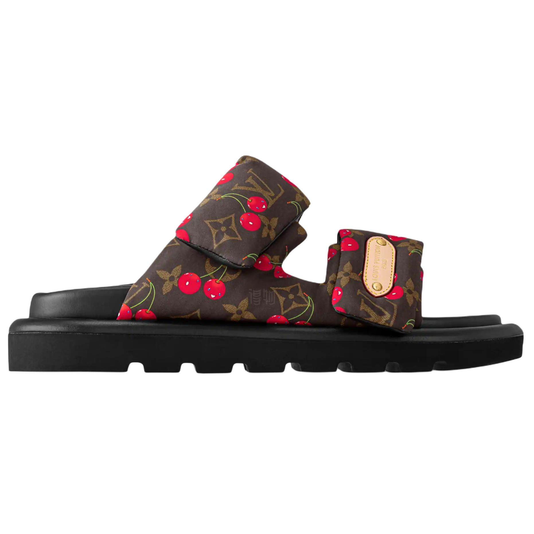Order (W) Takashi Murakami x Louis Vuitton Cherry Mule Bruin Monogram Comfort Slipper 1AHME4