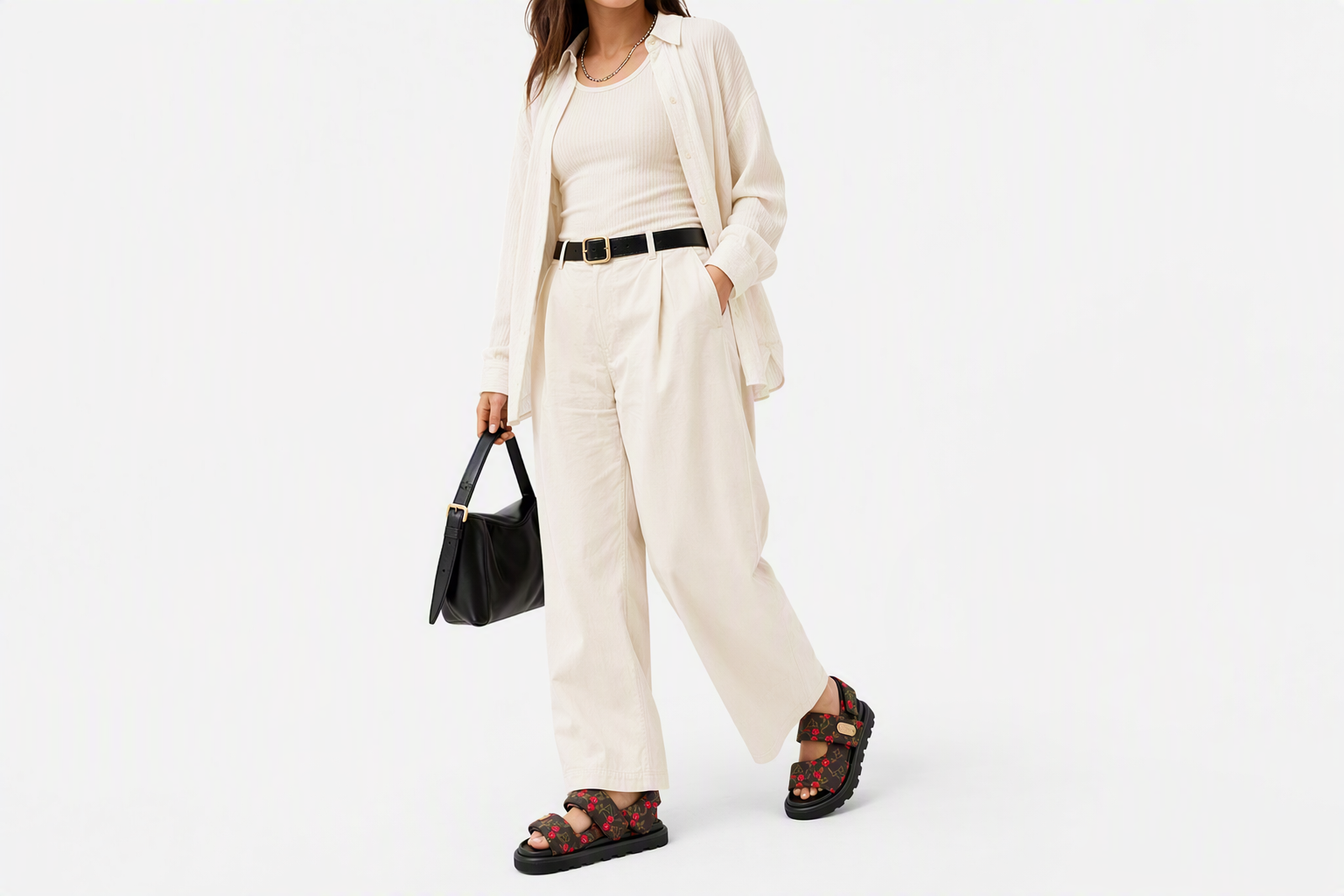 Order (W) Takashi Murakami x Louis Vuitton Mule Confort Cerise Monogram Marron 1AHME4