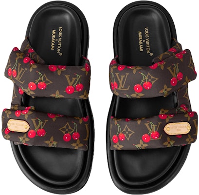 (W) Takashi Murakami x Louis Vuitton Cherry Mule Bruin Monogram Comfort Slipper 1AHME4 Shop (W) Takashi Murakami x Louis Vuitton Cherry Mule Bruin Monogram Comfort Slipper 1AHME4