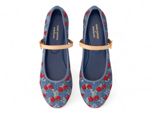 (Women) Takashi Murakami x Louis Vuitton Romy Flat Ballerina Denim 1AHKOV Lookbook (Women) Takashi Murakami x Louis Vuitton Romy Flat Ballerina Denim 1AHKOV