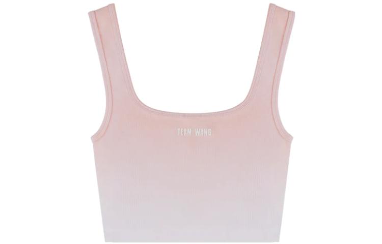 (Women) TEAM WANG FW22 Gradient Logo Sleeveless Tank Top Pink (). TW-SK22A006
