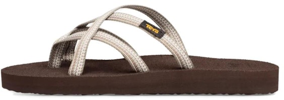 (Women) TEVA Comfort Slide Sandal 'White Brown' 6840-02 (Women) TEVA Comfort Slide Sandal 'White Brown' 6840-02