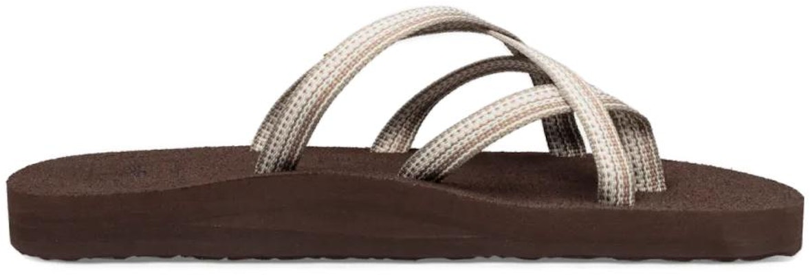 (Women) TEVA Comfort Slide Sandal 'White Brown' 6840-02 Order (Women) TEVA Comfort Slide Sandal 'White Brown' 6840-02