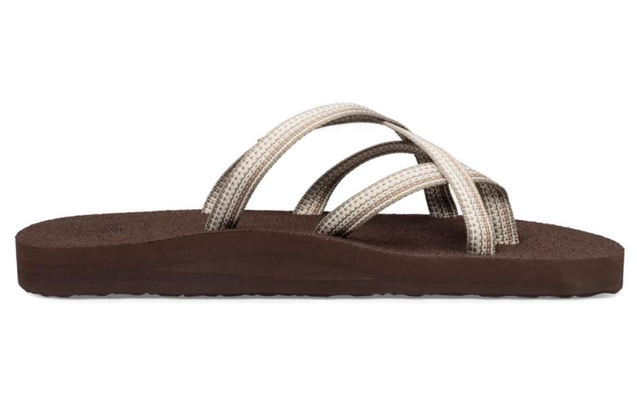 Order (Women) TEVA Comfort Slide Sandal 'White Brown' 6840-02