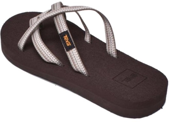 (Women) TEVA Comfort Slide Sandal 'White Brown' 6840-02 Lookbook (Women) TEVA Comfort Slide Sandal 'White Brown' 6840-02