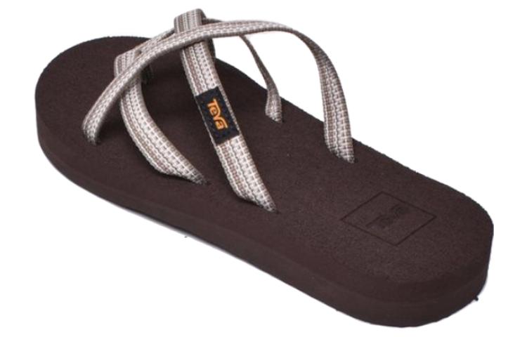 Lookbook (Women) TEVA Comfort Slide Sandal 'White Brown' 6840-02