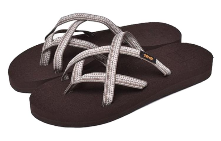 Shop (Women) TEVA Comfort Slide Sandal 'White Brown' 6840-02