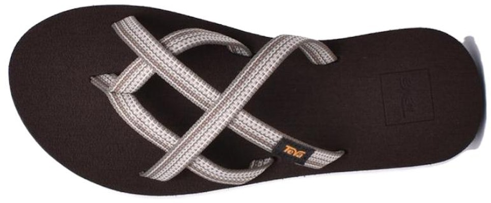 (Women) TEVA Comfort Slide Sandal 'White Brown' 6840-02 Purchase (Women) TEVA Comfort Slide Sandal 'White Brown' 6840-02
