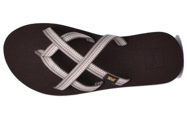 Purchase (Women) TEVA Comfort Slide Sandal 'White Brown' 6840-02