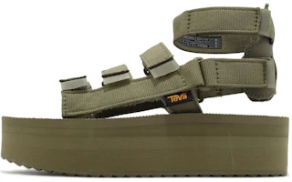 (Women) TEVA Flatform Mevia 'Comfortable Versatile Green' 1116810-ALOE (Women) TEVA Flatform Mevia 'Comfortable Versatile Green' 1116810-ALOE