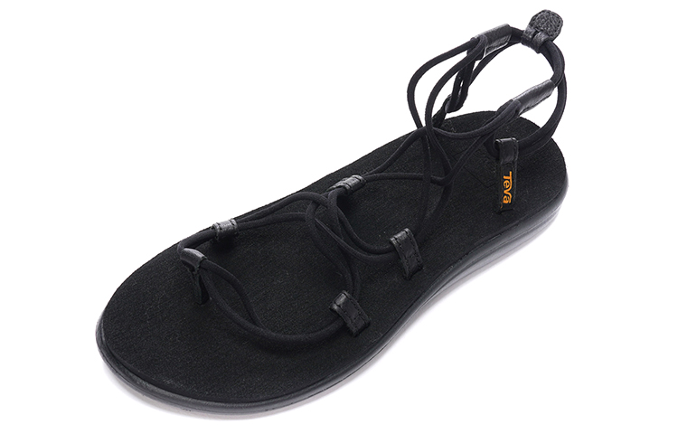 Shop (W) TEVA Voya Infinity 黑色交叉带凉鞋 1019622-BLK