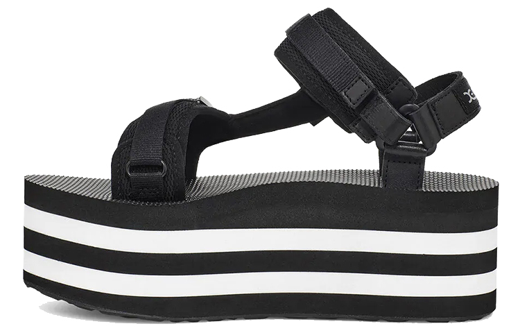 (Women) TEVA x X-Girl Flatform Luxe Elevated 'Black White' 1117256-BKW