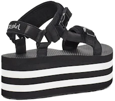 Shop (Women) TEVA x X-Girl Flatform Luxe Elevated 'Black White' 1117256-BKW