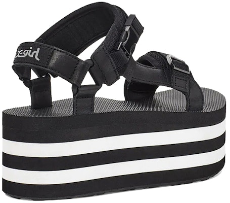 (Women) TEVA x X-Girl Flatform Luxe Elevated 'Black White' 1117256-BKW Shop (Women) TEVA x X-Girl Flatform Luxe Elevated 'Black White' 1117256-BKW