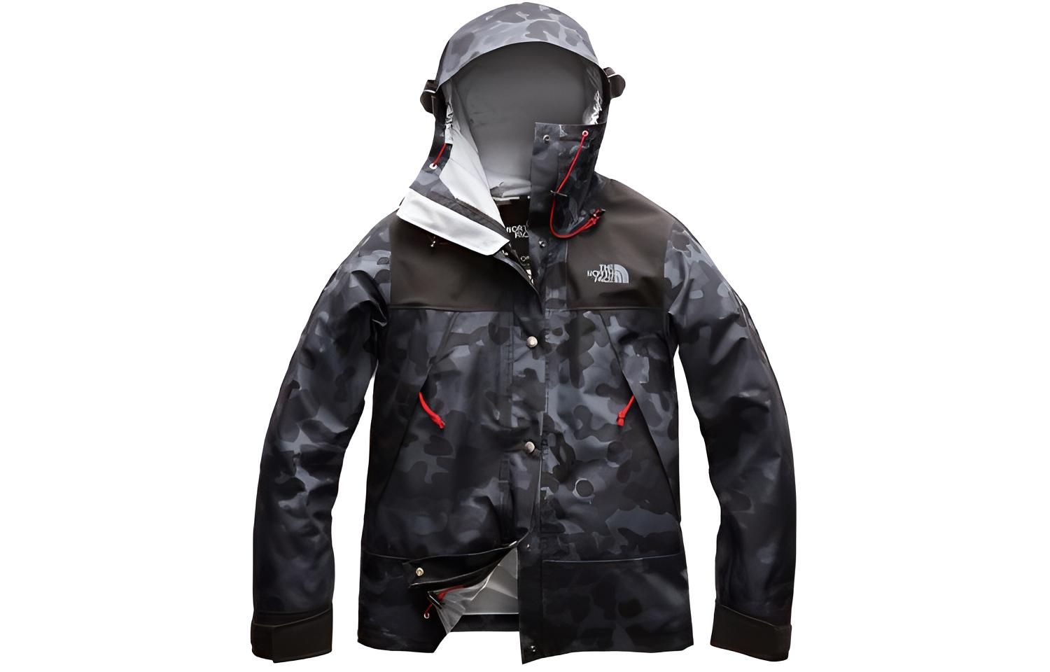 (Women) The North Face 1990 Series Black Camouflage Hooded Waterproof Jacket NF0A3JPE-7LU