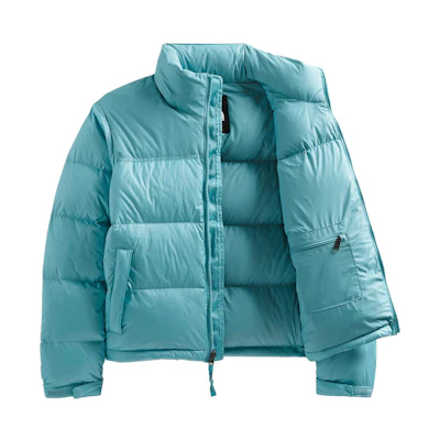(Women) TNF 1996 Blue Logo Embroidered Hooded Down Jacket NF0A3XEO-LV2