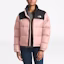 Lookbook (W) The North Face 1996 拼色羽絨外套 粉色冬季連帽大衣 NF0A3JQR-3YM