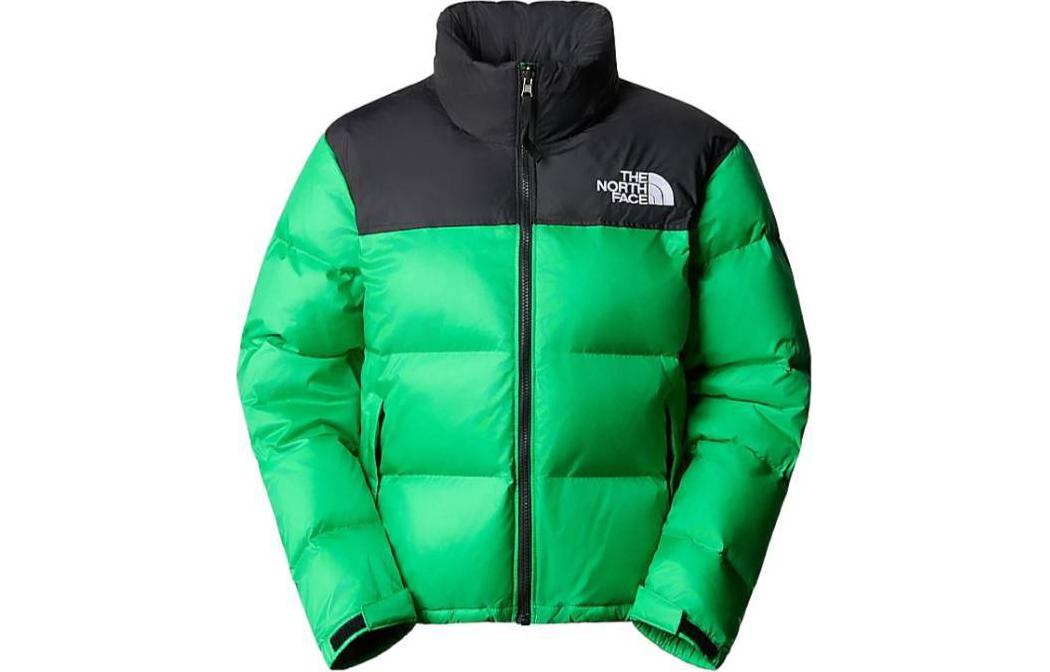 (Women) The North Face 1996 Green Logo Colorblock Zip Hoodie Jacket NF0A3XEO-PO8