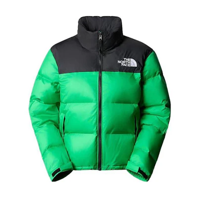 (Women) TNF 1996 Green Logo Colorblock Zip Hoodie Jacket NF0A3XEO-PO8