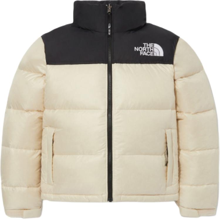 (Women) TNF 1996 Logo Colorblock Zip-Up Jacket Cream NJ1DQ85D