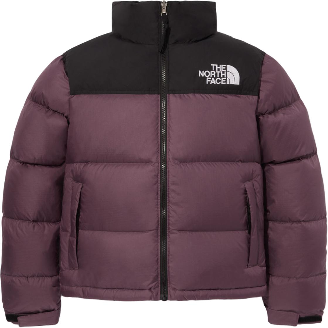 (Women) TNF 1996 Logo Patchwork Puffer Jacket Grey/Purple NJ1DQ80C