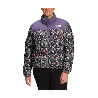(Women) TNF 1996 Logo Print Purple Puffer Jacket NF0A7QlW-lAY