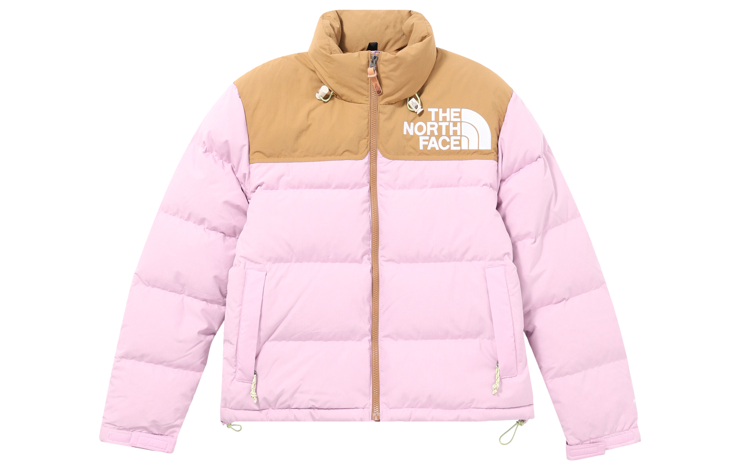 (Women) The North Face 1996 Low-Fi Hi-Tek Colorblock Logo Pink Puffer Jacket Women NF0A82RO-YK5