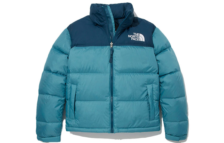 (Women) TNF 1996 Nuptse Colorblock Down Jacket Blue - Winter NJ1DM89B