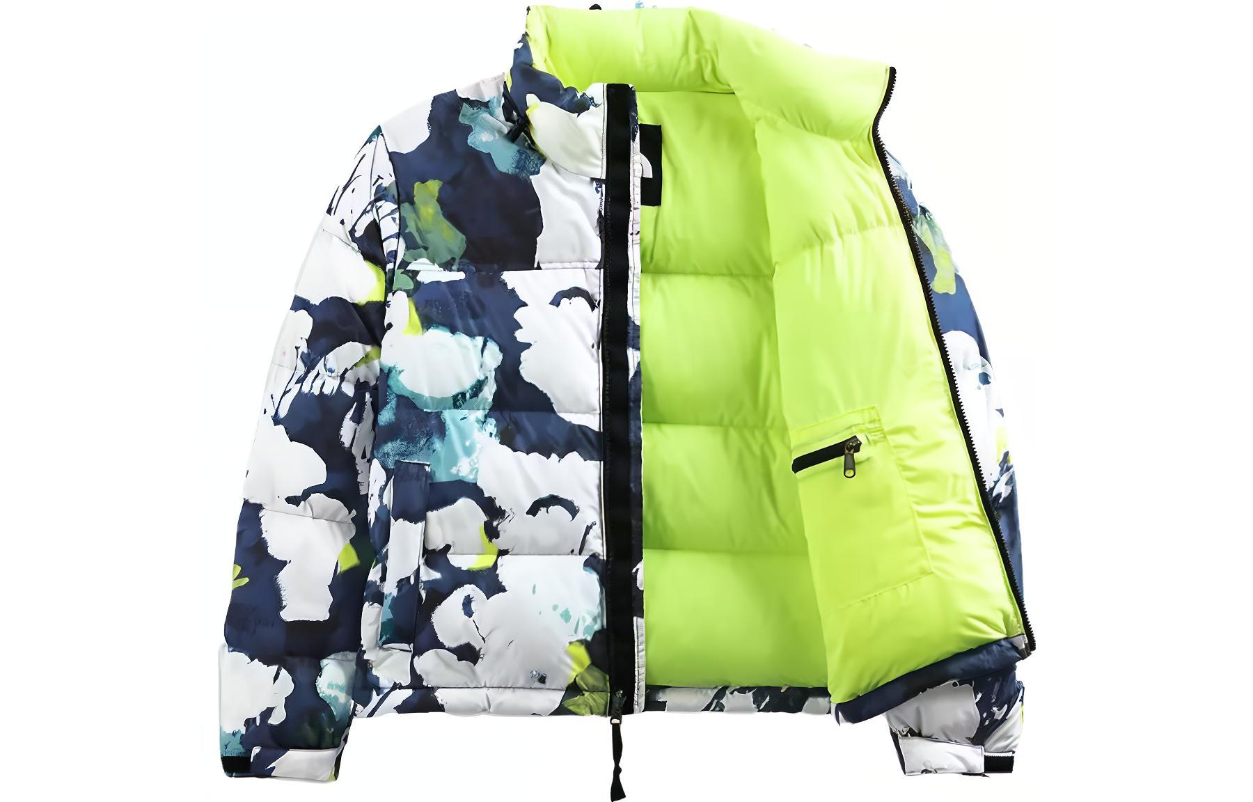 (Women) The North Face 1996 Nuptse Colorblock Logo Puffer Jacket Blue/White NF0A3XEO-IAW