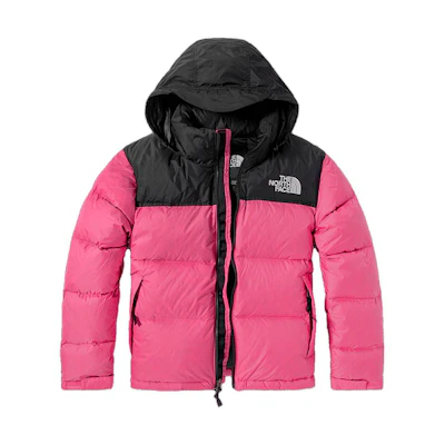 (Women) TNF 1996 Pink Patchwork Logo Waterproof Down Jacket NF0A3XEO-N0T