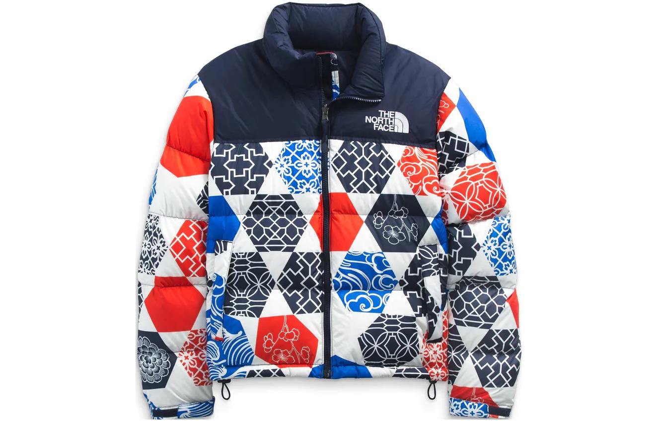 (Women) TNF 1996 Printed Puffer Jacket in Black NF0A5IXK-3H1