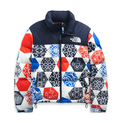 (Women) TNF 1996 Printed Puffer Jacket in Black NF0A5IXK-3H1
