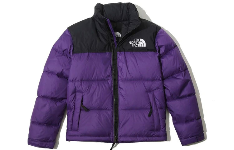 (Women) TNF 1996 Purple Colorblock Puffer Down Jacket Winter NJ1DK80C