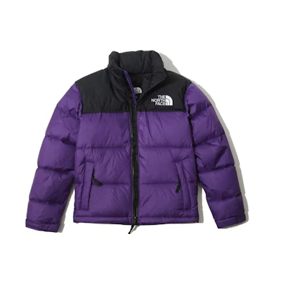 (Women) TNF 1996 Purple Colorblock Puffer Down Jacket Winter NJ1DK80C