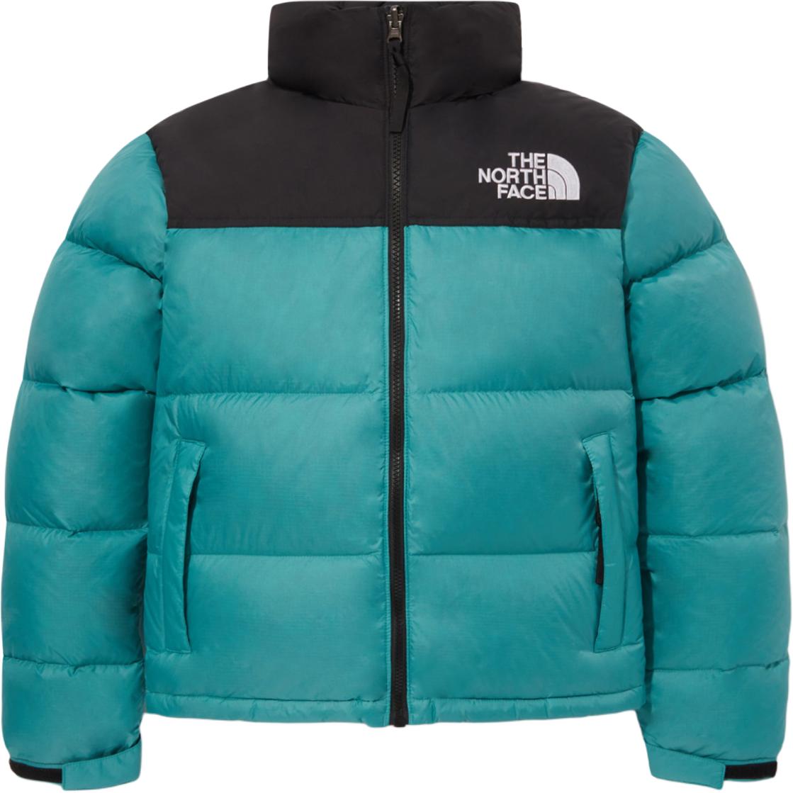 (Women) TNF 1996 Retro Logo Down Jacket for Women - Turquoise NJ1DQ80B