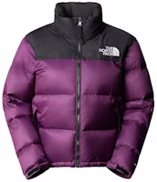 (Women) The North Face 1996 Retro Nuptse Colorblock Puffer Jacket Purple NF0A3XEO-V6V (Women) The North Face 1996 Retro Nuptse Colorblock Puffer Jacket Purple NF0A3XEO-V6V