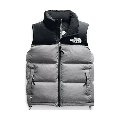 (Women) TNF 1996 Retro Nuptse Grey Down Vest for Women NF0A3XEP-DYY