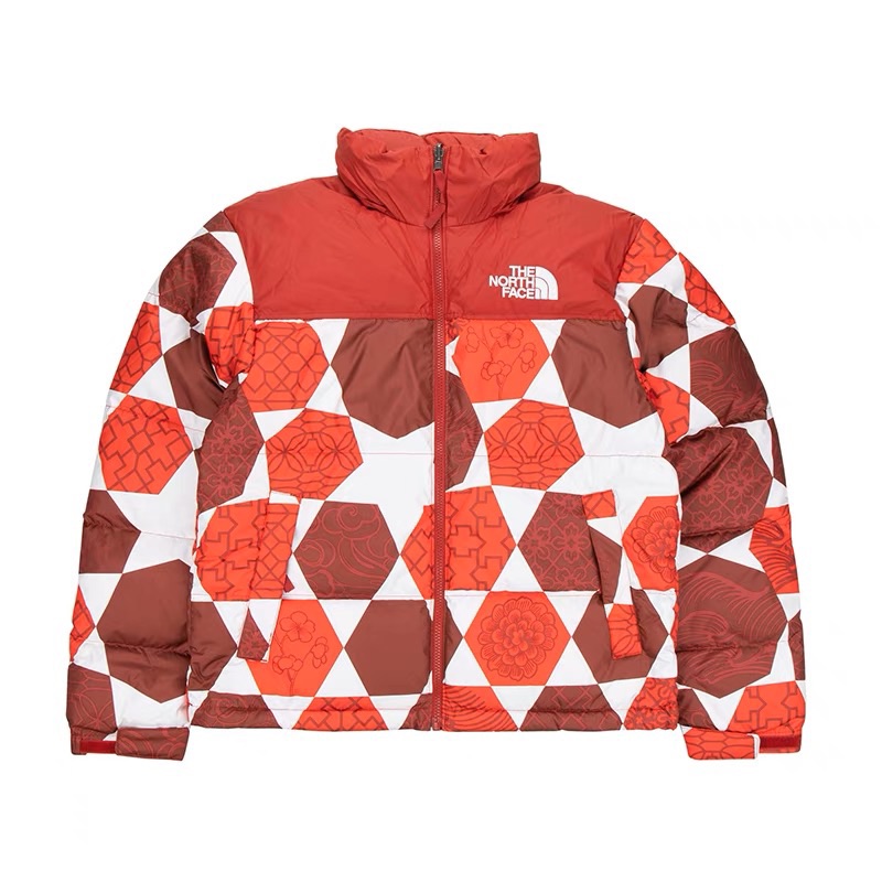 (Women) TNF 1996 Series Red Logo Print Puffer Jacket. NF0A5IXK-3H2