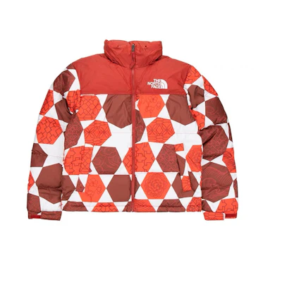 (Women) TNF 1996 Series Red Logo Print Puffer Jacket. NF0A5IXK-3H2