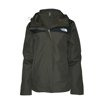 (Women) TNF 3-in-1 Military Green Waterproof Outdoor Jacket NF0A47D2-4WX