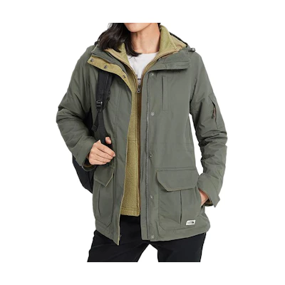 (Women) TNF 3-in-1 Waterproof Hooded Jacket Green NF0A3VUE-21L